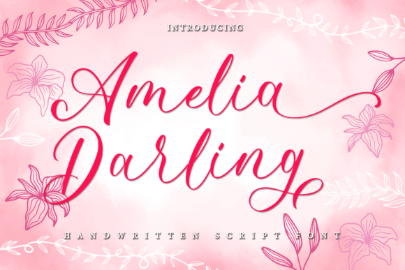 Amelia Darling: A Modern Handwritten Font for Thoughtful Design