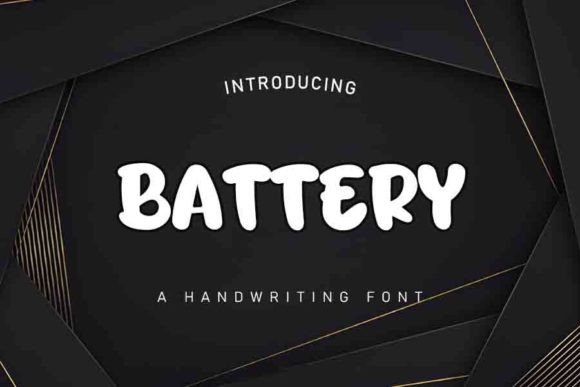 Battery: The Handwritten Font That Adds Romance to Your Craft Projects