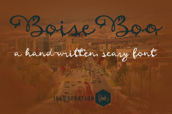 Boise Boo: The Drippy Script Font for Creepy Craft Projects