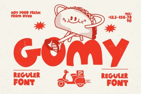 Bringing Gomy to Life: The Bold Typeface for Handmade Branding