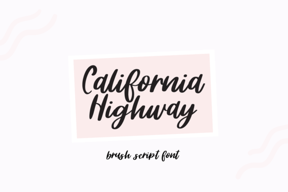 California Highway: A Brush Typeface for Modern Web Design