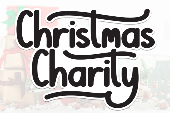 Christmas Charity Font: Friendly Handwritten Style for Small Business Branding