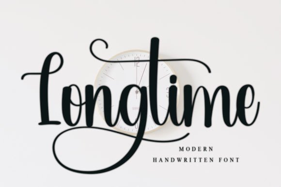 Longtime: A Thoughtful Handwritten Font for Brand Identity