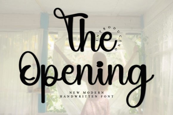 The Opening: A Handwritten Typeface for Modern Brand Identity
